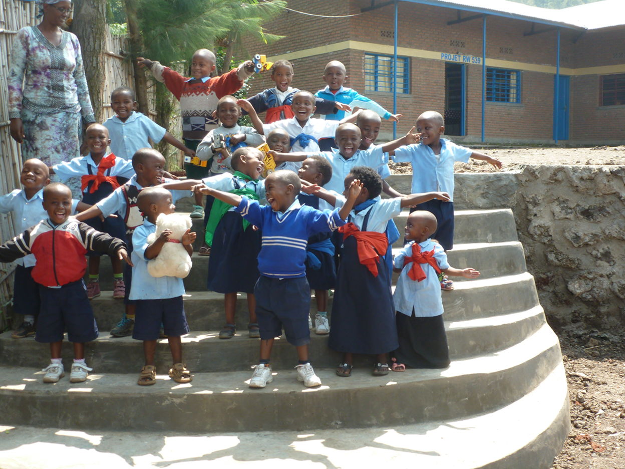 Kinderen van kleuterschool Ndera